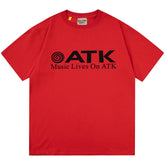 MUSIC LIVES ON ATK RED T-SHIRTS