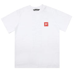 Logo patch crew neck T-shirts