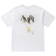 Crystal Embellished Champagne Logo T-Shirts