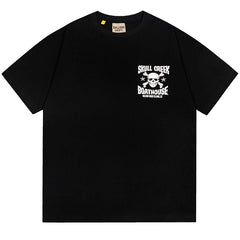 skull letter print T-Shirts