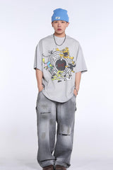 "KEEP FASHINON" letter print T-Shirts
