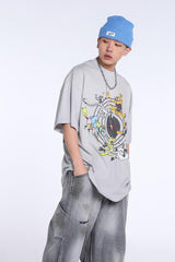 "KEEP FASHINON" letter print T-Shirts