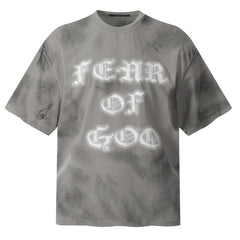 washed short-sleeves t-shirt