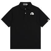 A BATHING Head Logo Polo T-Shirt