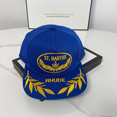 logo-embroidered trucker cap