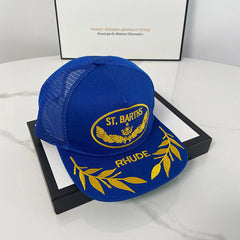 logo-embroidered trucker cap