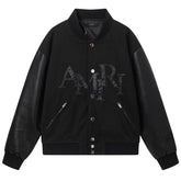 Staggered Logo Varsity Jacket