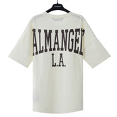 College Drop-Shoulder Cotton T-Shirts