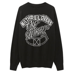 Logo-Intarsia Crewneck Jumper