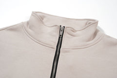 Contrast Varsity Cotton Sweatshirt