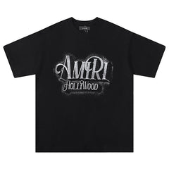 Logo crystal-embellished cotton T-shirt