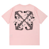 logo-print Pink T-shirt