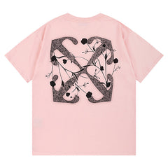 logo-print Pink T-shirt