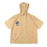 Embroidered Sporty Zipper Short-sleeved Jacket