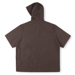 Embroidered Sporty Zipper Short-sleeved Jacket