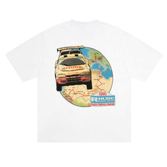 Racing Car Graphic Letter T-shirt #R505