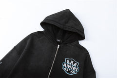 Eagle Pattern Letter Hoodie #7212