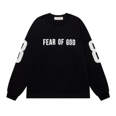 Print Letter Long-Sleeve T-Shirt #1935