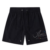 AMIRI Logo Studded Drawstring Shorts