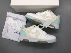 OFF-WHITE Out Of Office OOO 30 MM Low Tops White Light Blue