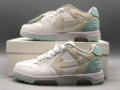 OFF-WHITE Out Of Office OOO 30 MM Low Tops White Light Blue