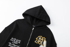 Detail Zip-up Hoodie