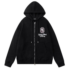Detail Zip-up Hoodie