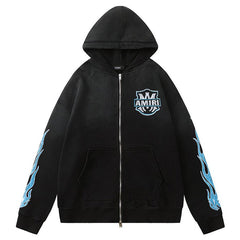 Detail Zip-up Hoodie