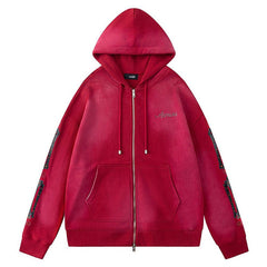Detail Zip-up Hoodie