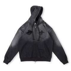 Embroidered Patch Logo Hoodie