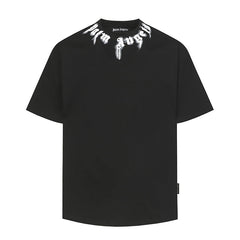 Curved-Logo Cotton T-Shirt