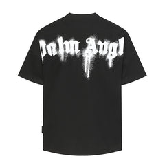 Curved-Logo Cotton T-Shirt
