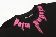 Curved-Logo Cotton T-Shirt