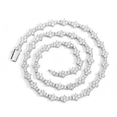 Women's Spring Clasp Airplane Tennis Necklace #CHA258
