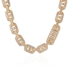 Men's Micro-inlaid Zirconia Cuban Necklace #CHA039