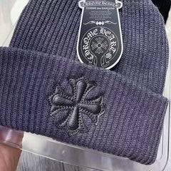 CH Letter Pattern Knit Hat