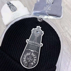 CH Letter Pattern Knit Hat