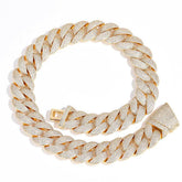 Men's Bubble Pave Zirconia Cuban Necklace #CHA142