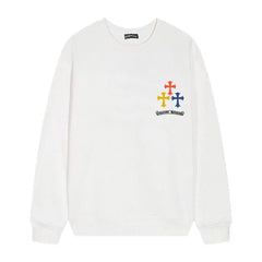 Letter Cross Pattern Sweatshirt #D22