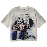 Natural Punks Rhinestone Cropped Tee