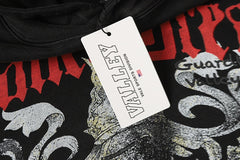 Letter Pattern Hoodie #V3445
