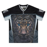 Panther Print Mesh Jersey