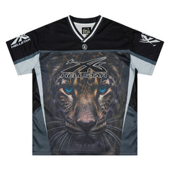 Panther Print Mesh Jersey
