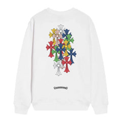 Letter Cross Pattern Sweatshirt #D29