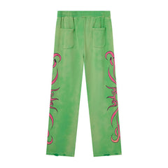Letter Pattern Pants #V138