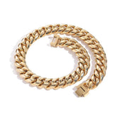Men's Titanium Steel Cuban Necklace #CHA110
