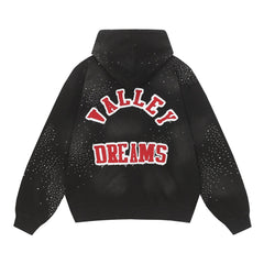 Letter Pattern Hoodie #V3432
