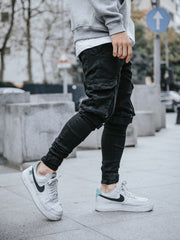 MODP Black Skinny Cargo Pants