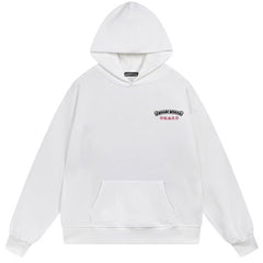 Letter Cross Pattern Hoodie #B19
