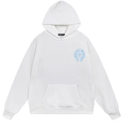 Letter Cross Pattern Hoodie #B65